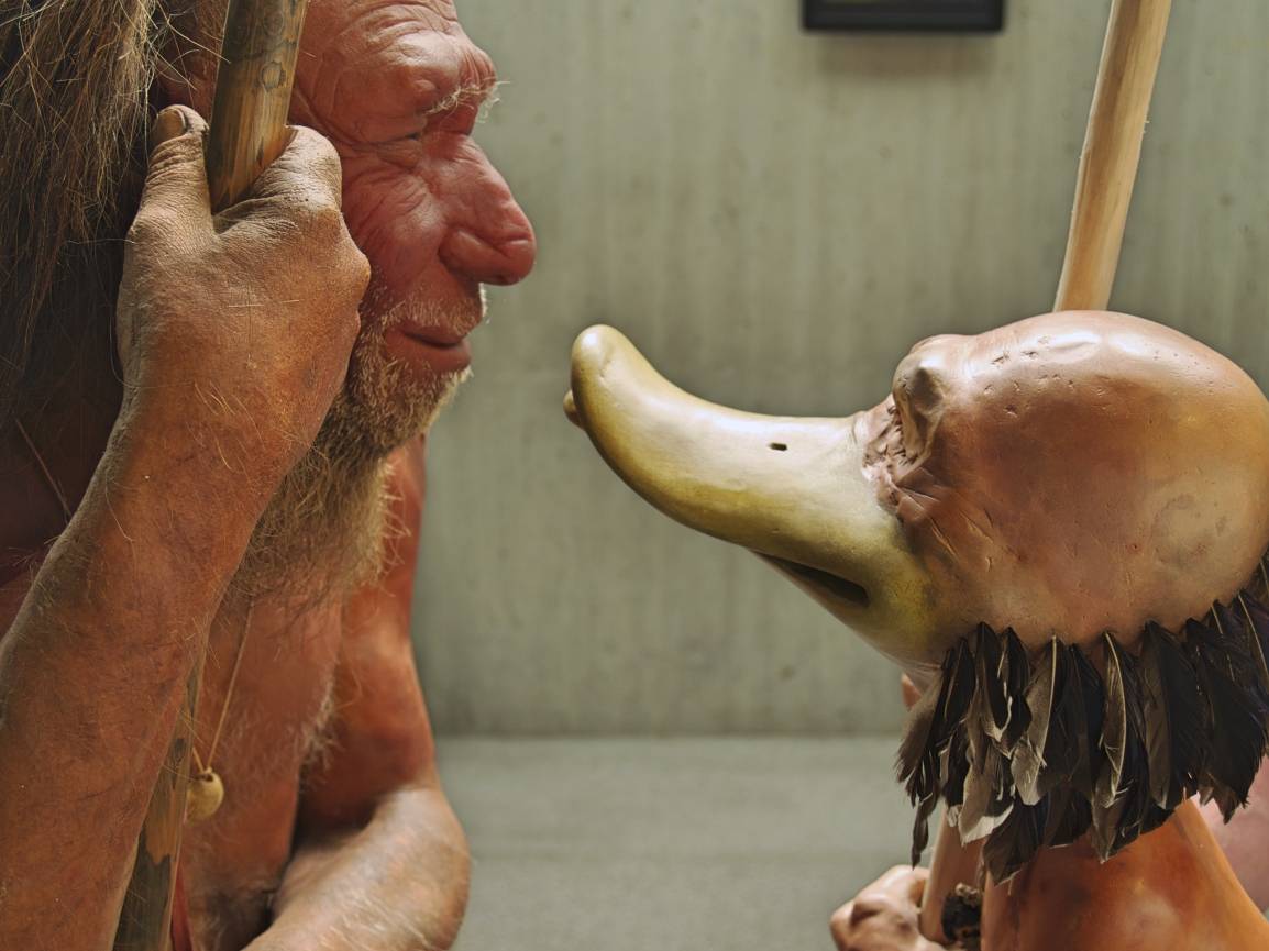 Sommer in der Steinzeitwerkstatt des Neanderthal Museums
