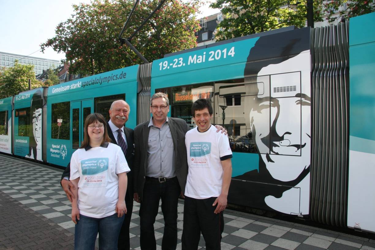 Rheinbahn wirbt für Special Olympics Düsseldorf