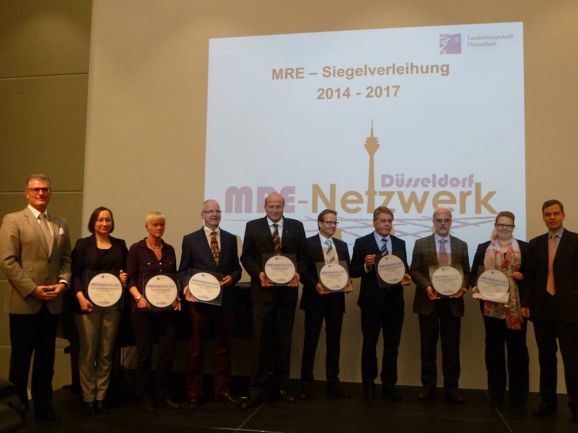 Neues MRE-Siegel für Düsseldorfer Kliniken