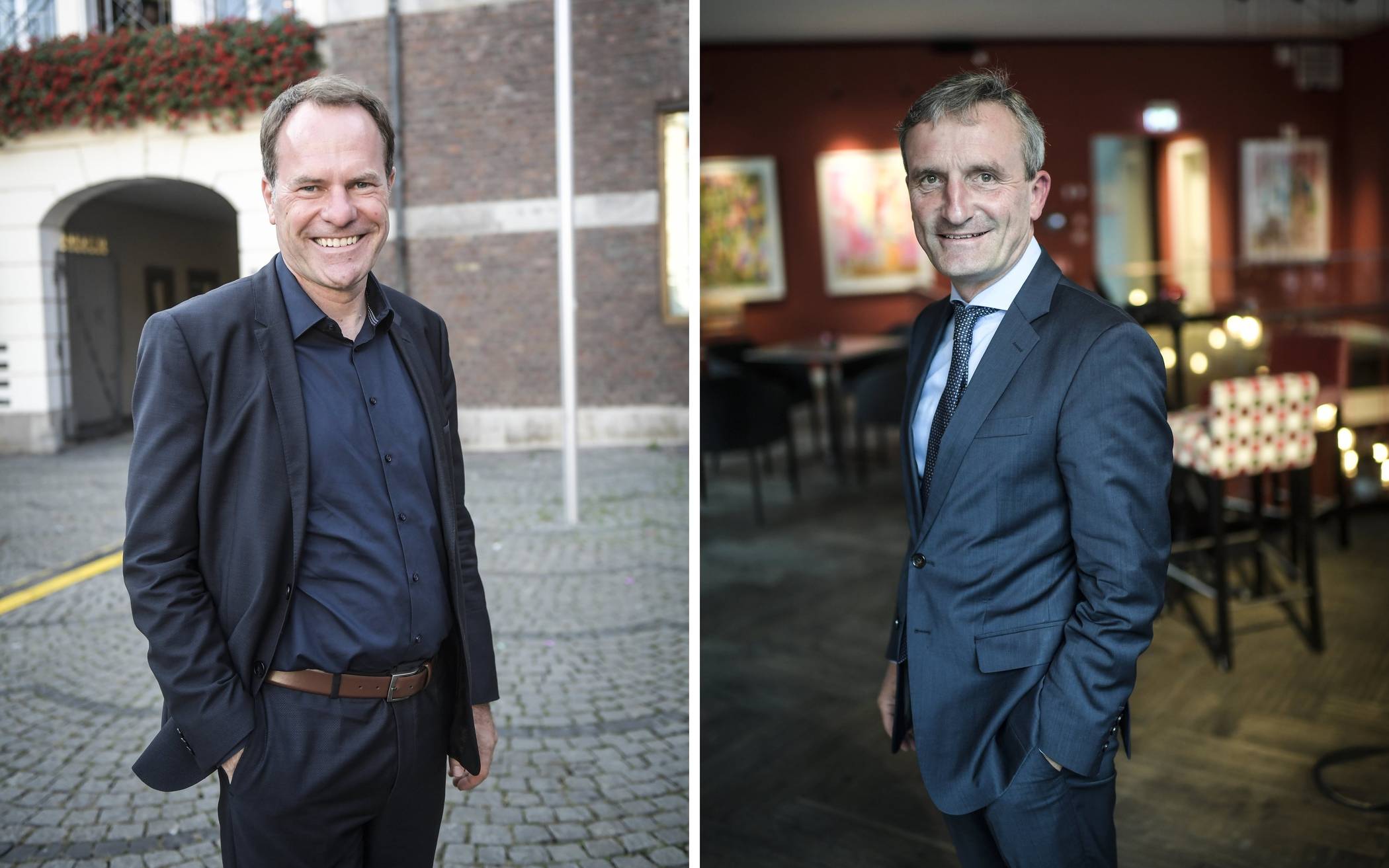  Stichwahl-Konkurrenten ums Oberbürgermeister-Amt: Dr. Stephan Keller (l.) und Thomas Geisel - „Das ist eine Richtungswahl“. 