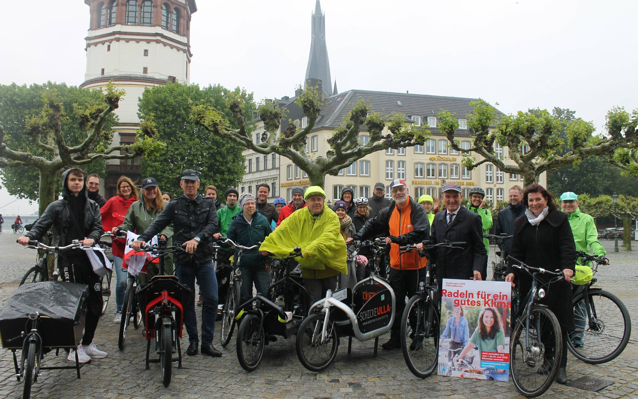  Düsseldorf kann auch 2021 (hier ein Motiv aus 2019) wieder Kilometer machen - und sich einem immer mehr wachsenden Stadtradel-Wettbewerb stellen. Foto: Archiv/ Dreyer 