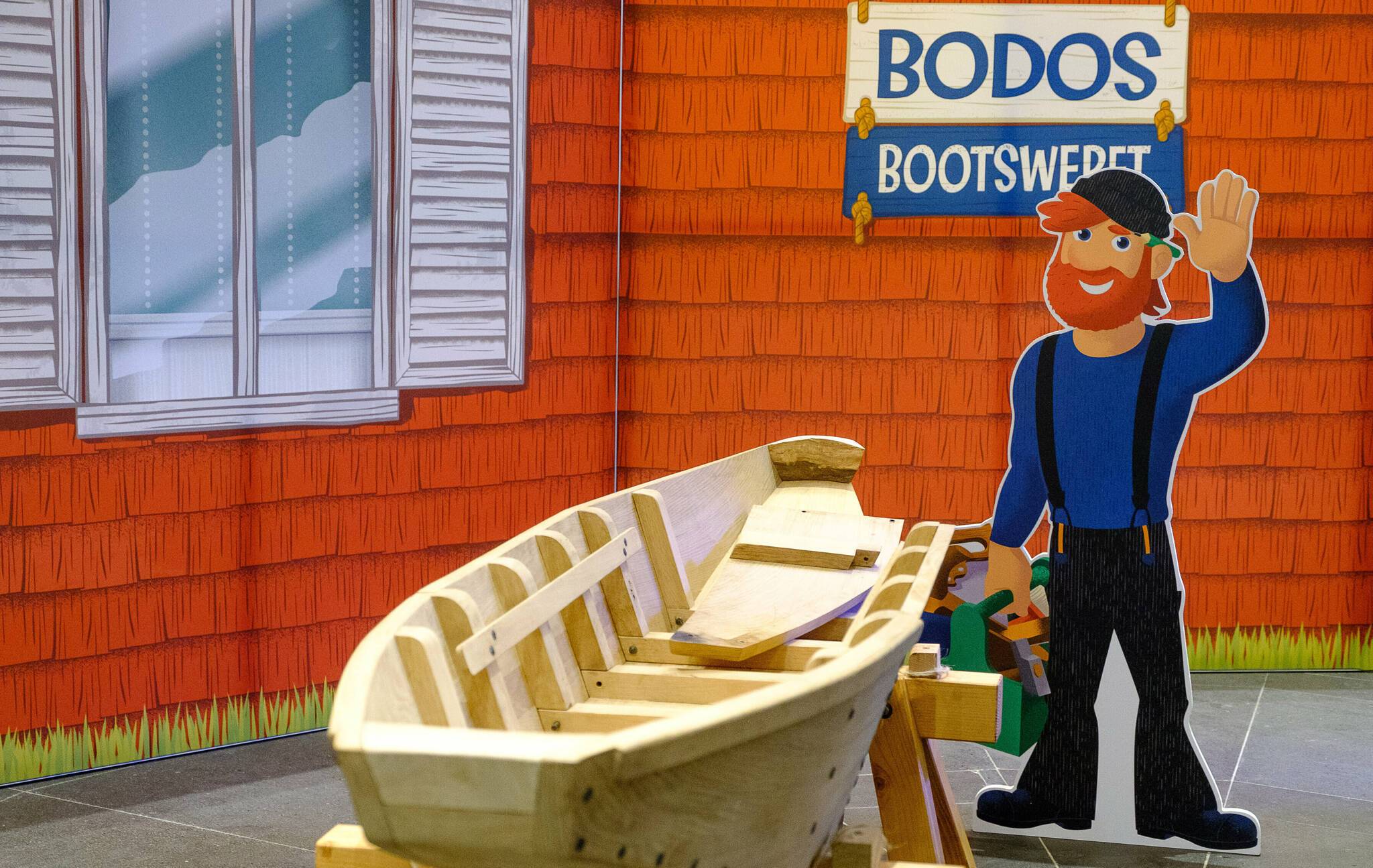   Die Ausstellung „Bodos Bootswerft“ lädt zum Rundgang im Schifffahrtsmuseum ein.   
