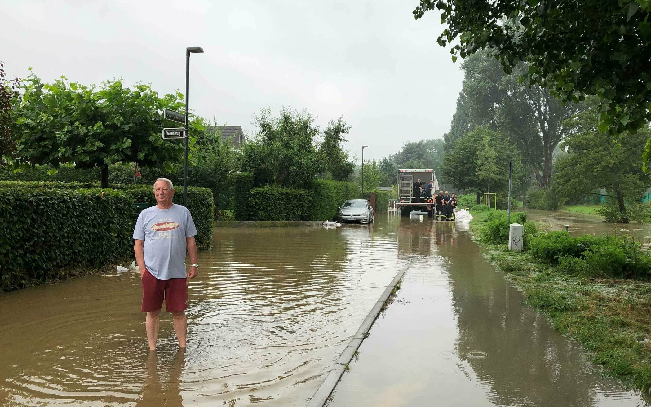 Barriere für die Düssel