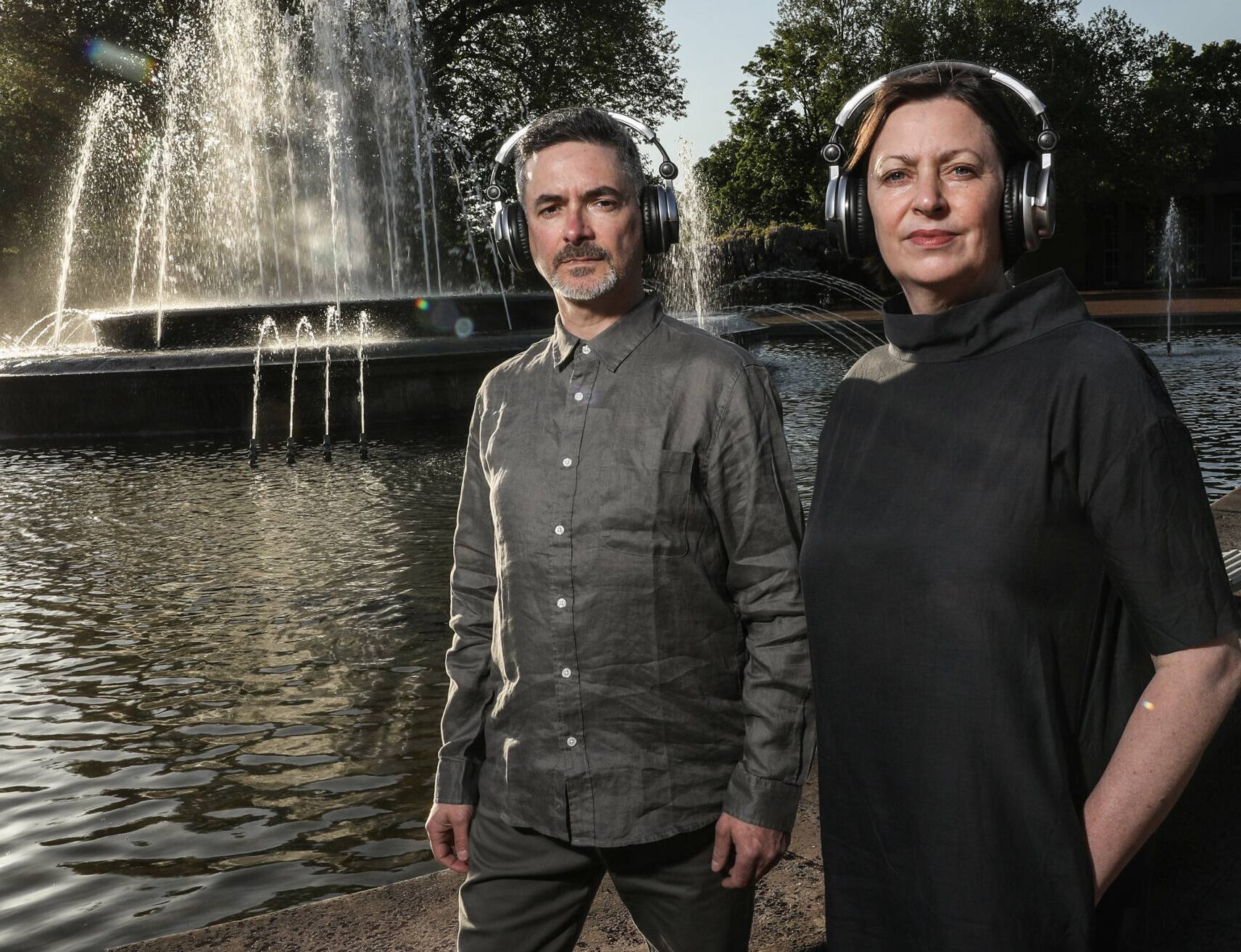  Choreographin Kathrin Spaniol und Choreograph Morgan Nardi im Nordpark- „Wir schärfen die Wahrnehmung“. 