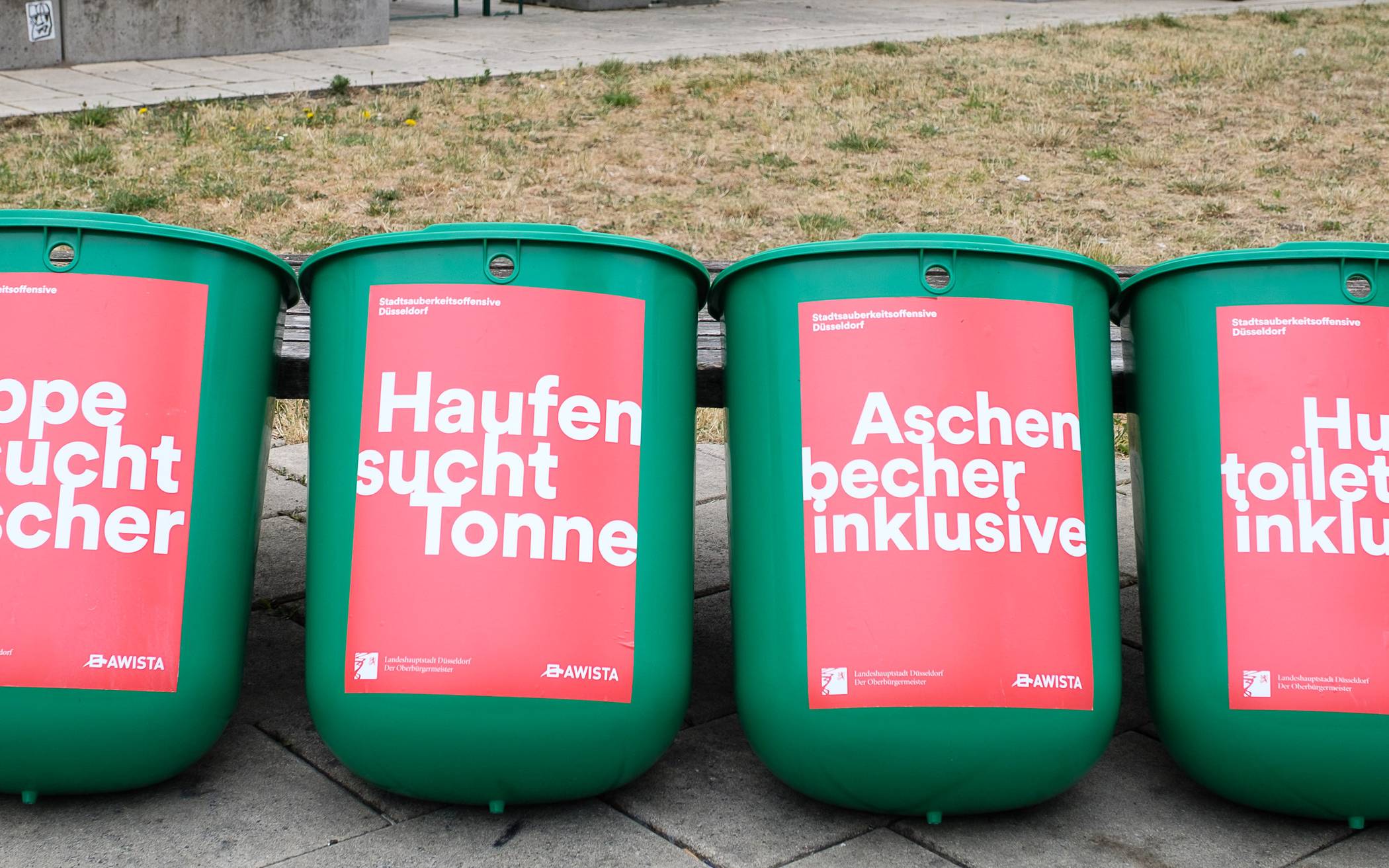  Die neuen Aufklebermotive kommen jetzt in den Stadtteilen zum Einsatz. 