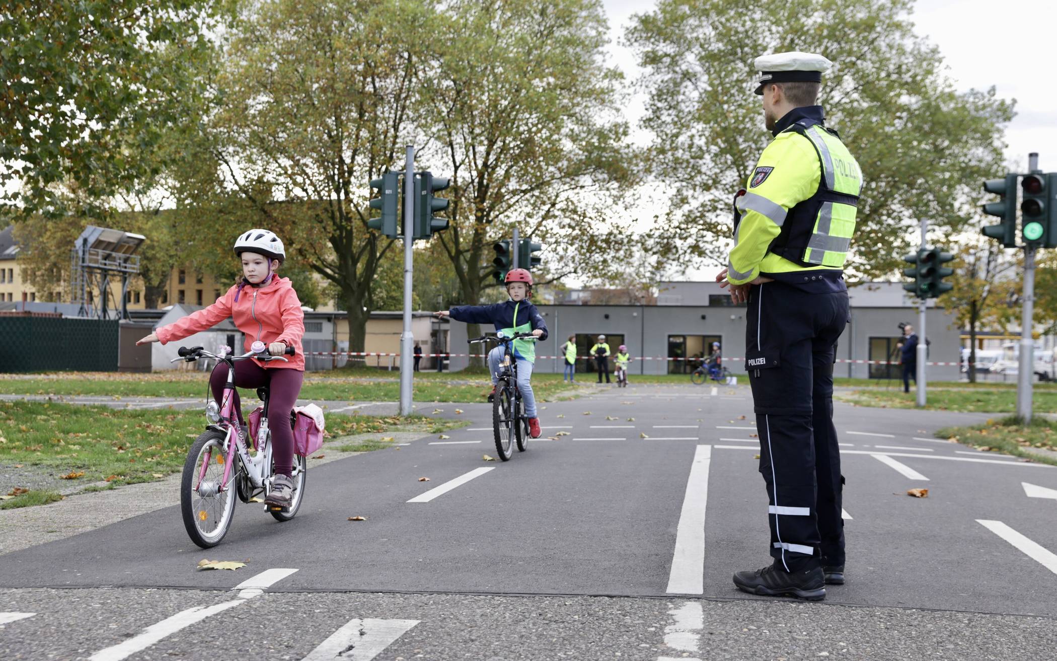 Fahrradtraining für Schüler - hier der