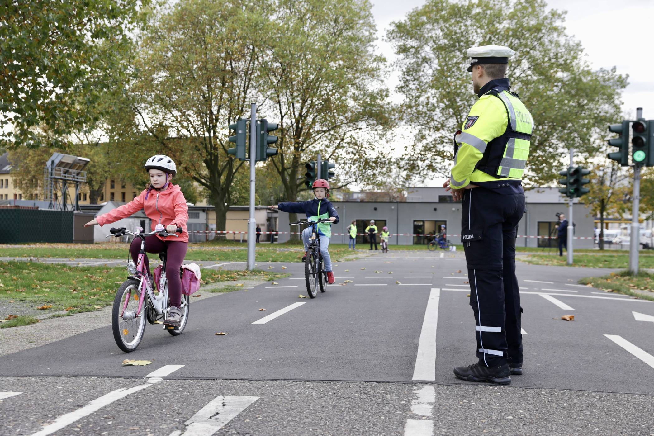  Fahrradtraining für Schüler - hier der St. Franziskus-Schule - gehört zu den Angeboten an der neuen Jugendverkehrsschule. 