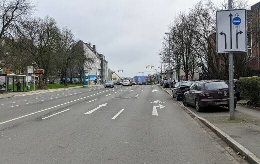 Die umstrittene Stelle an der Torfbruchstraße