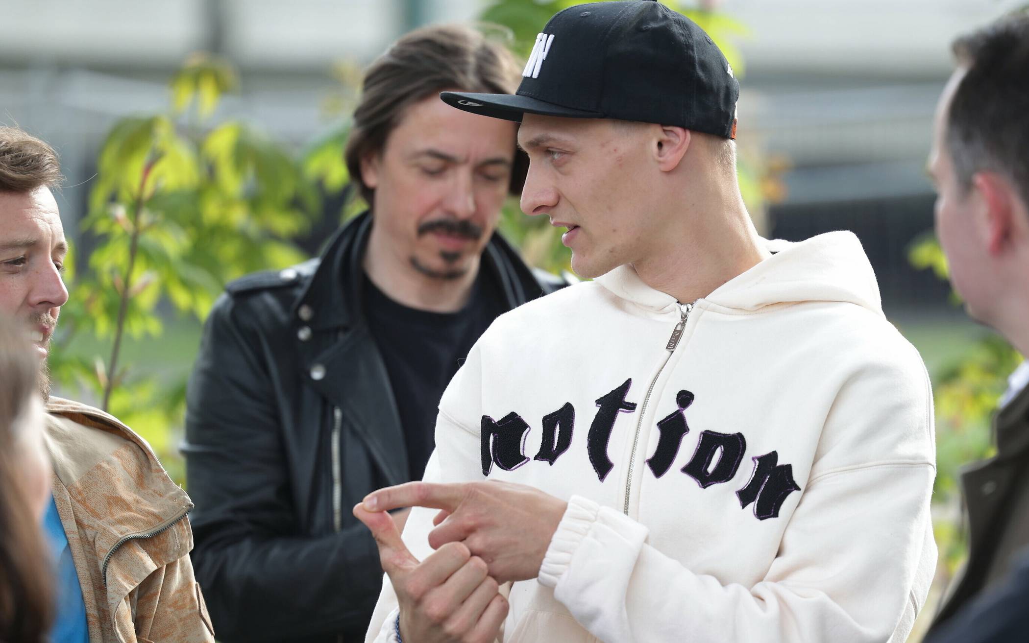 Mountainbike-Youtuber Lukas Knopf gab in Heerdt Tipps und Autogramme.