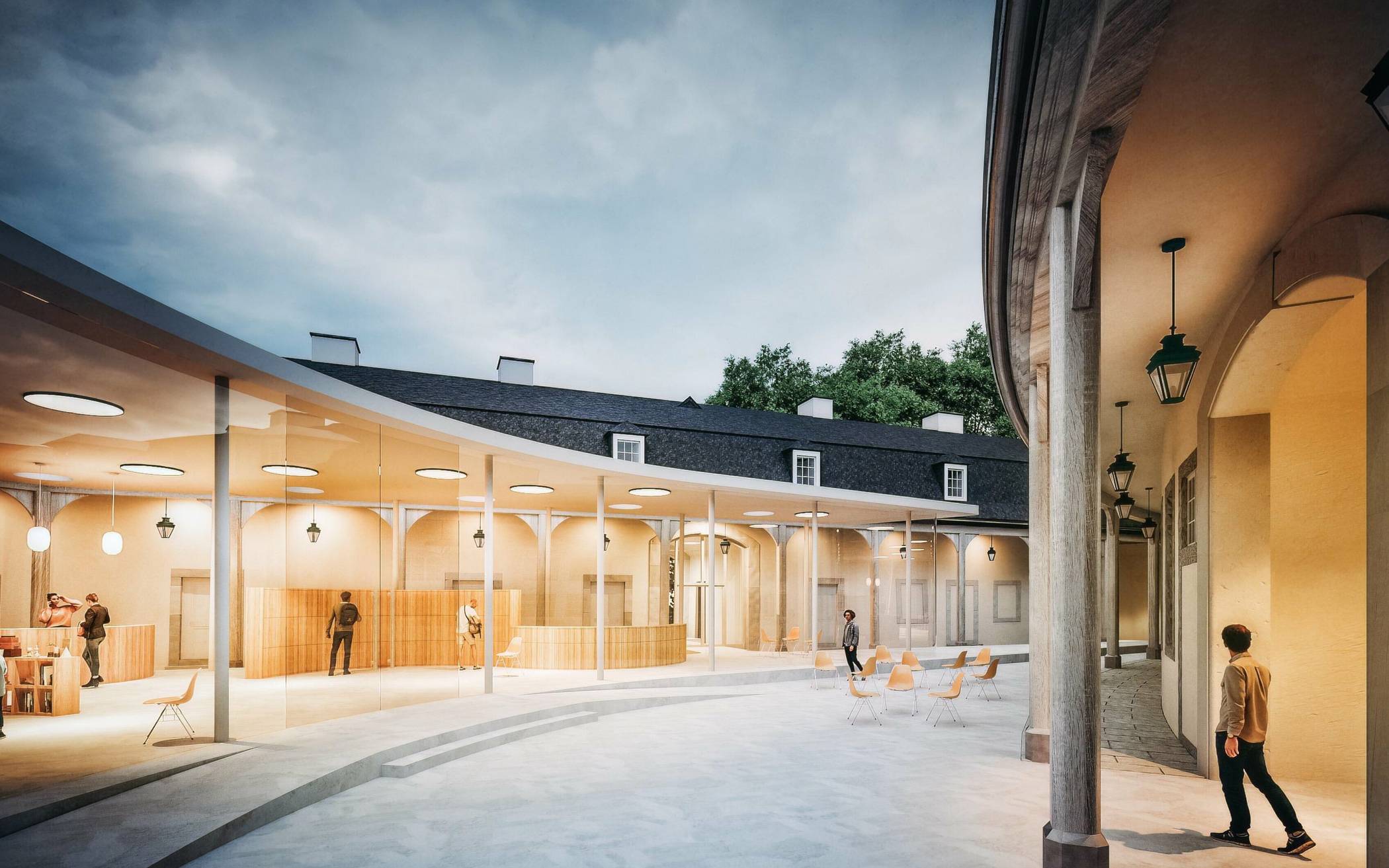  Der neue Westflügel von Schloss Benrath soll zukünftig ein neues Museum beherbergen.  Foto: Architekturbüro Profs. Spital-Frenking + Schwarz 