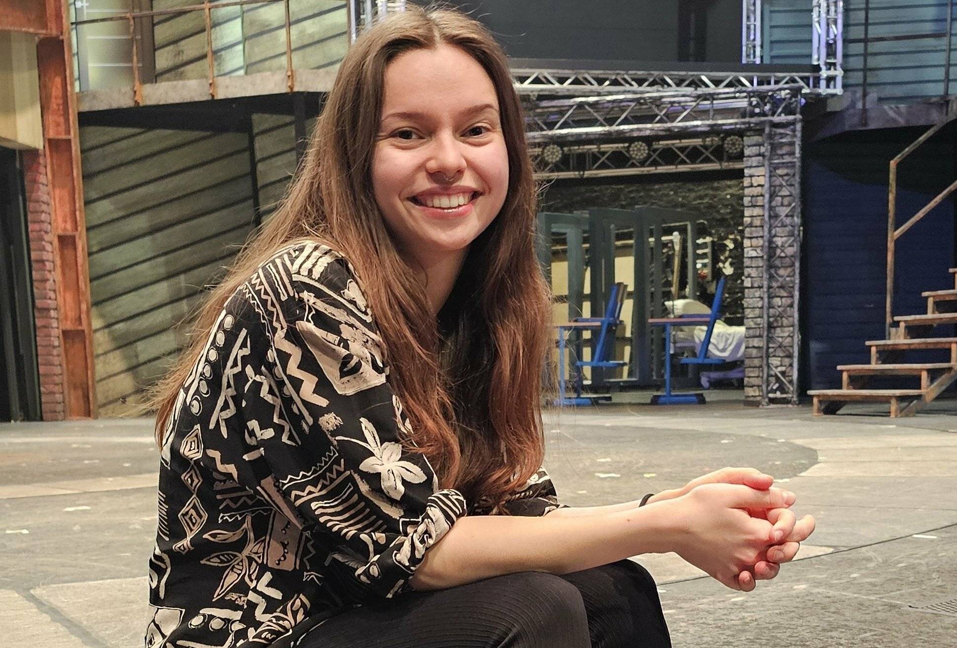  Sie ist die Anna aus dem „Abenteuerland“ - die Düsseldorferin Mascha Volmershausen vor der Bühne im Capitol - „Im Laufe der Zeit habe ich Gemeinsamkeiten zwischen uns festgestellt.“  