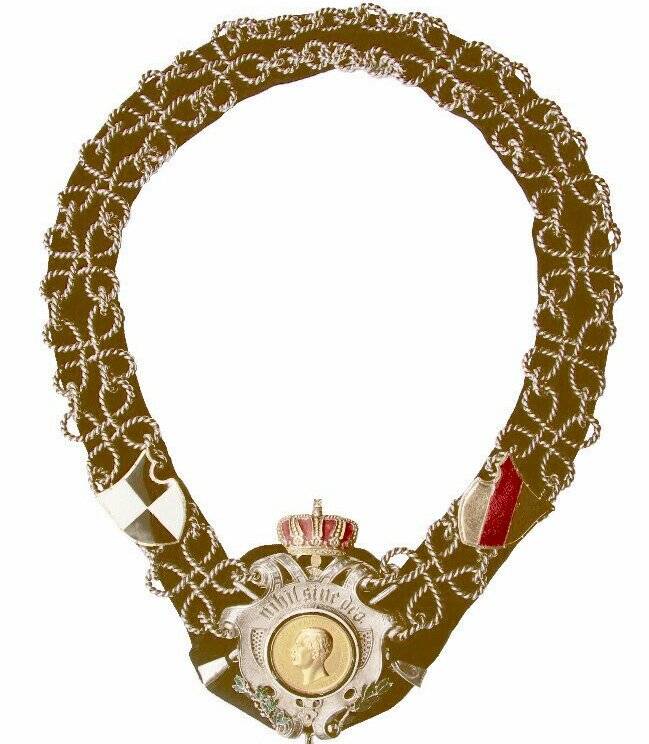 Die silberne Kette des Schützenchefs der