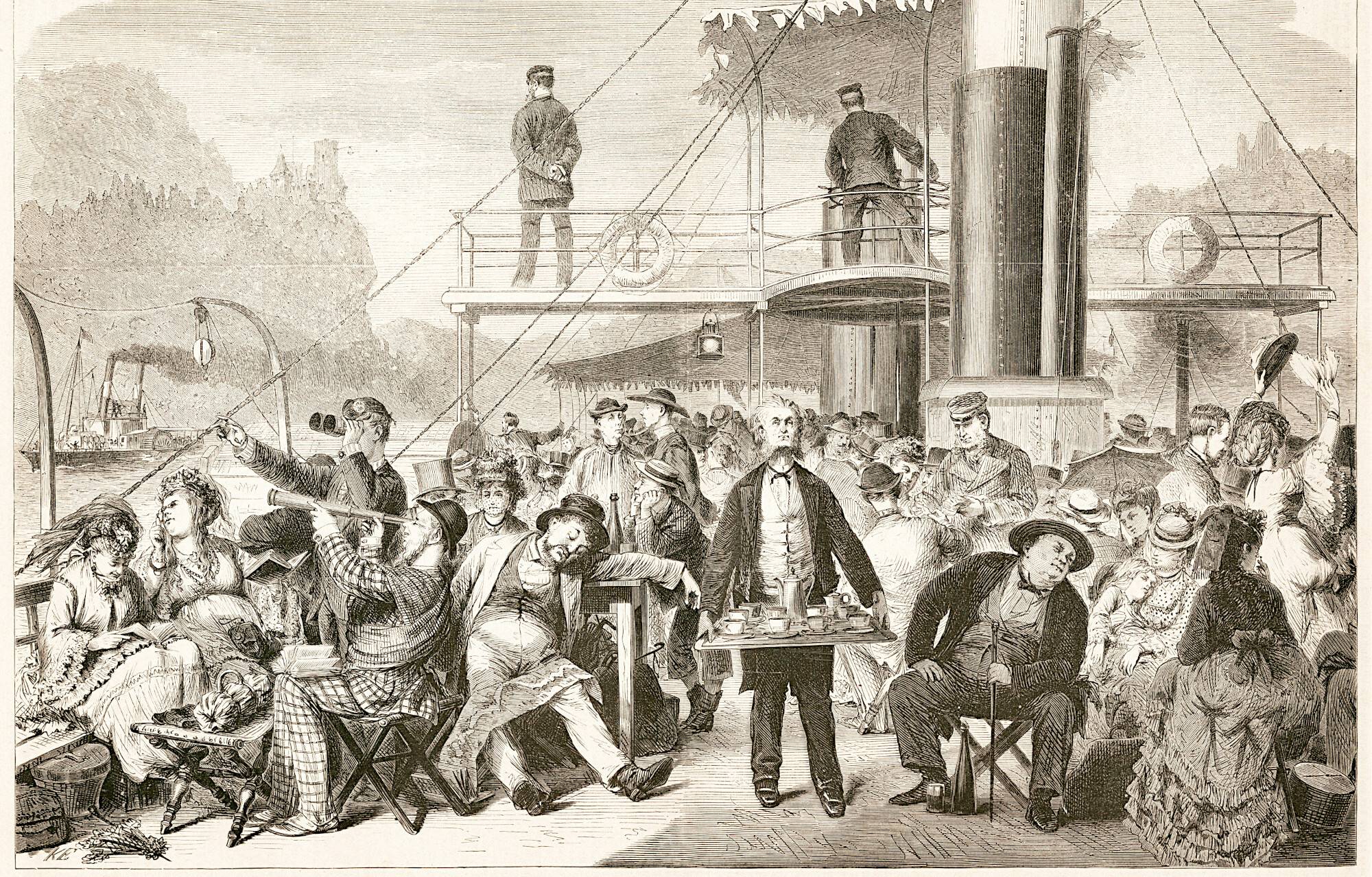 Ausstellungsexponat - Auf dem Deck eines