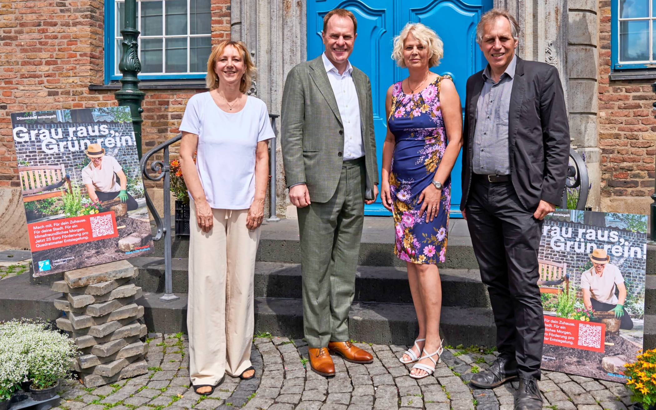 Stellten die Entsiegelungskampagne „Grau raus, Grün