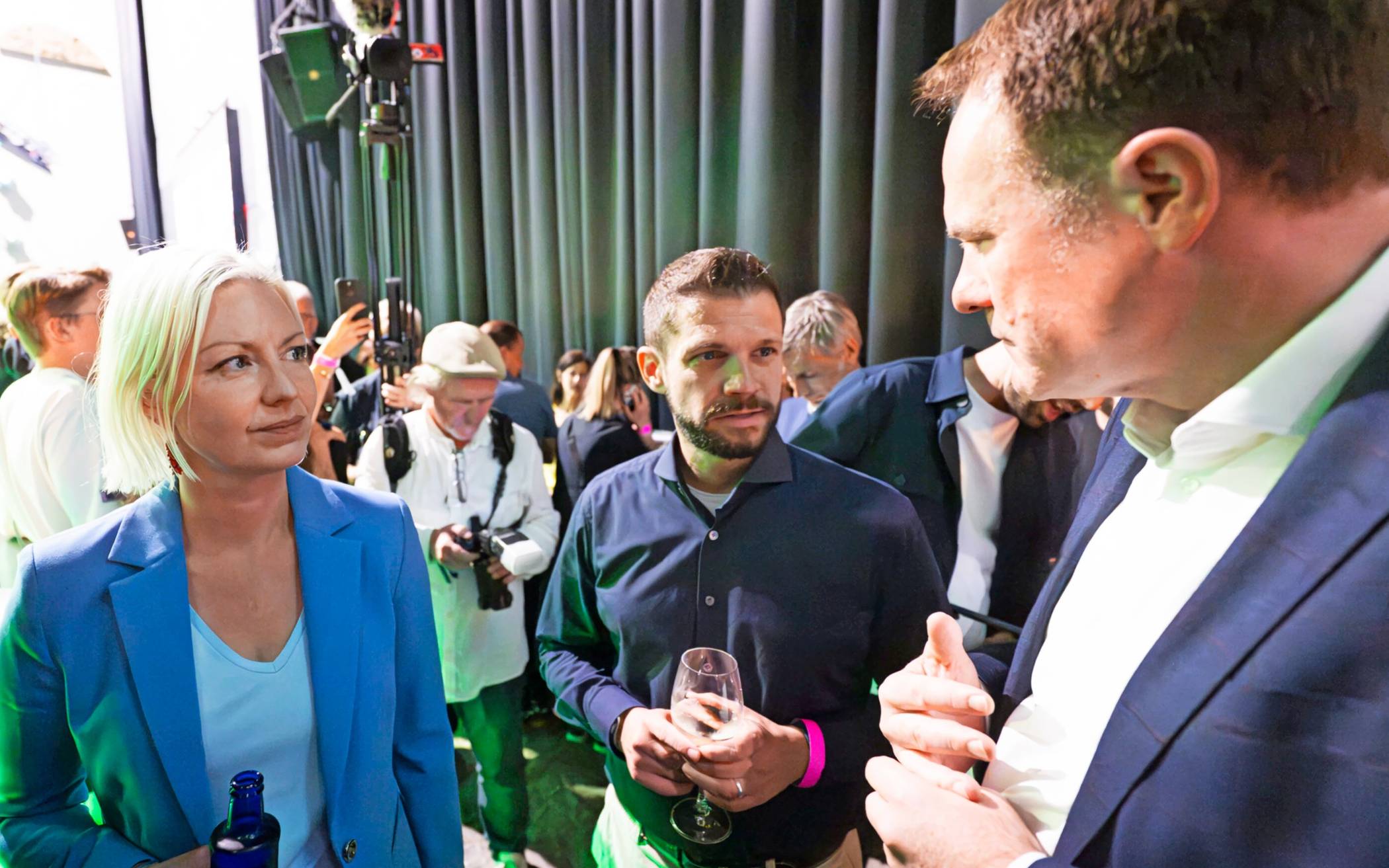  Clara Gerlach und Stephan Keller nach der OB-Entscheidung. 