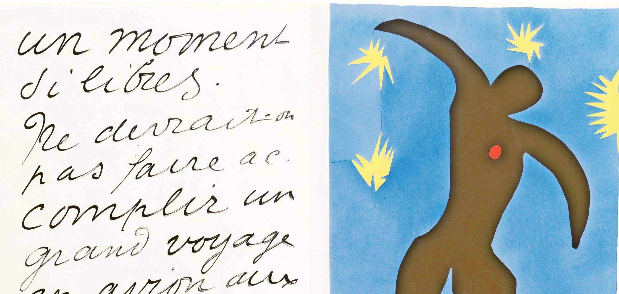  Ausschnitt von Henri Matisse (1869–1954), Ikarus/ Jazz, 1947. 