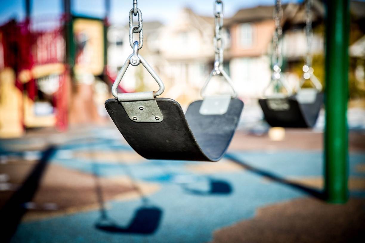  Bei schönem Wetter sind die Spielplätze wieder voll.  