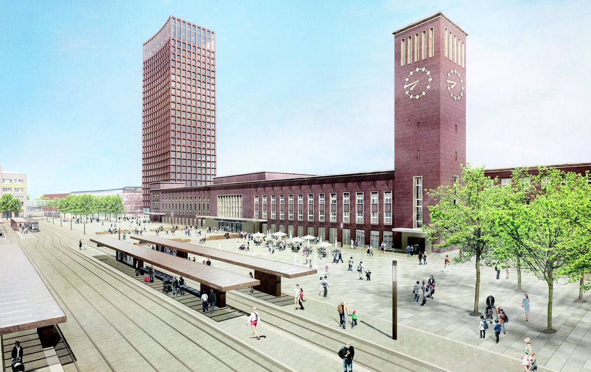 Der Siegerentwurf, der mit der besten Idee für einen Bahnhof der Zukunft überzeugte,...