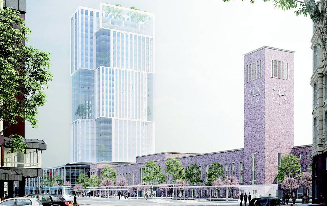 Bei dem Entwurf von GTL Michael Triebswetter Landschaftsarchitekt (Kassel) mit Vössing...