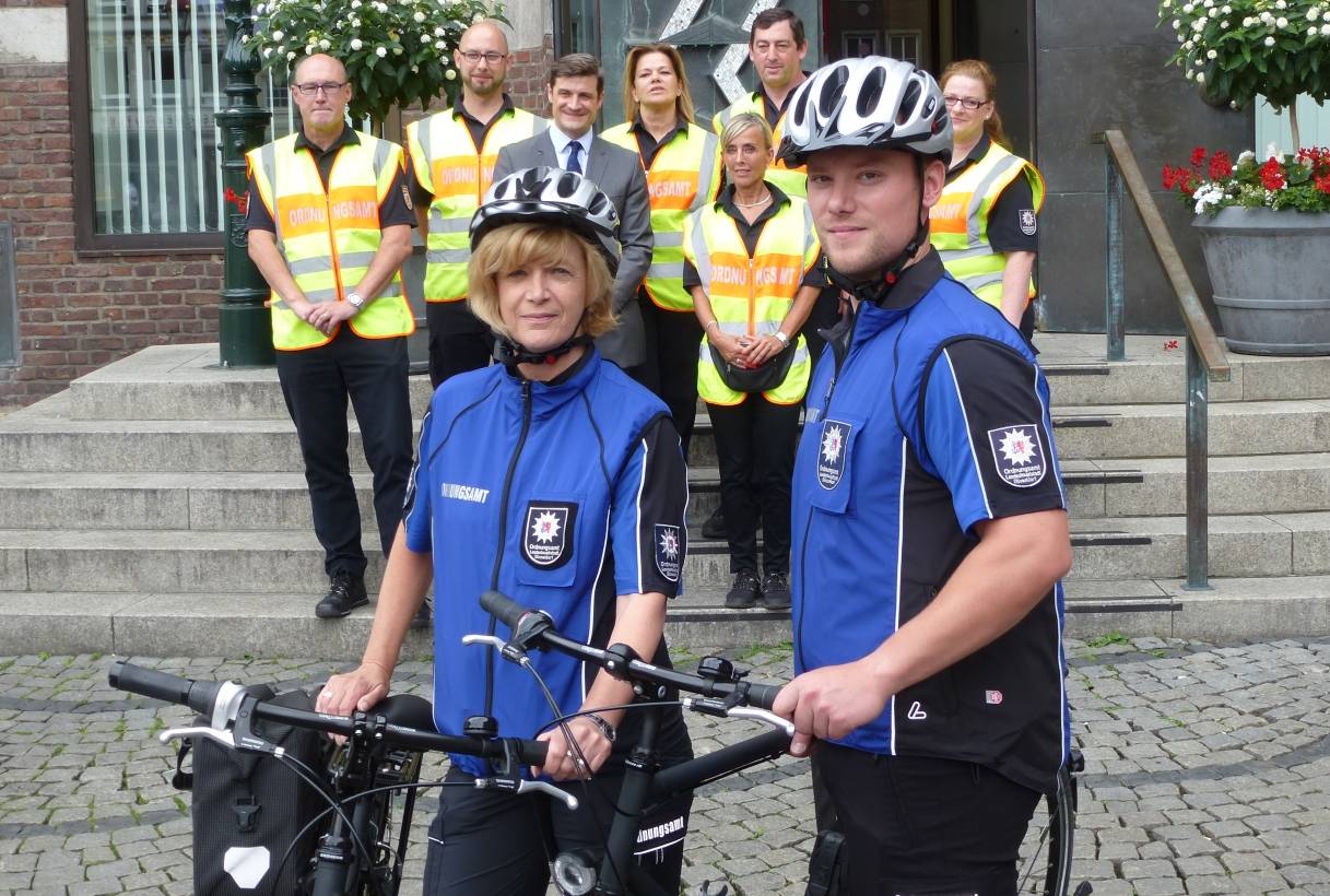 Neue Fahrradstaffel im Einsatz gegen Falschparker