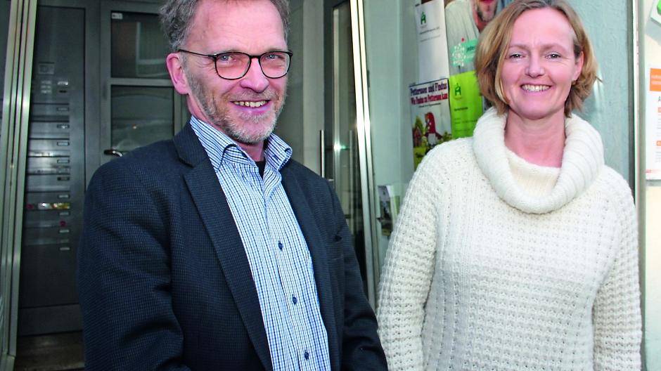  Elisabeth Siemer und Lars Gundtoft von der Ökumenischen Hospizgruppe Gerresheim. 