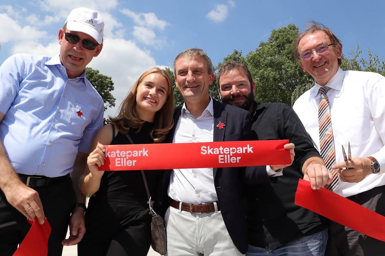 Eröffnung des Sakteparks in Düsseldorf Eller durch (v.l.): Stadtdirektor Burkhard...
