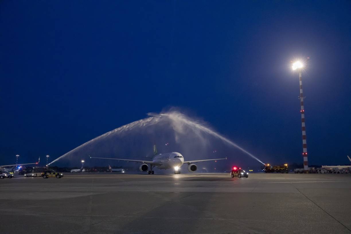 Air Seychelles ist in Düsseldorf gelandet