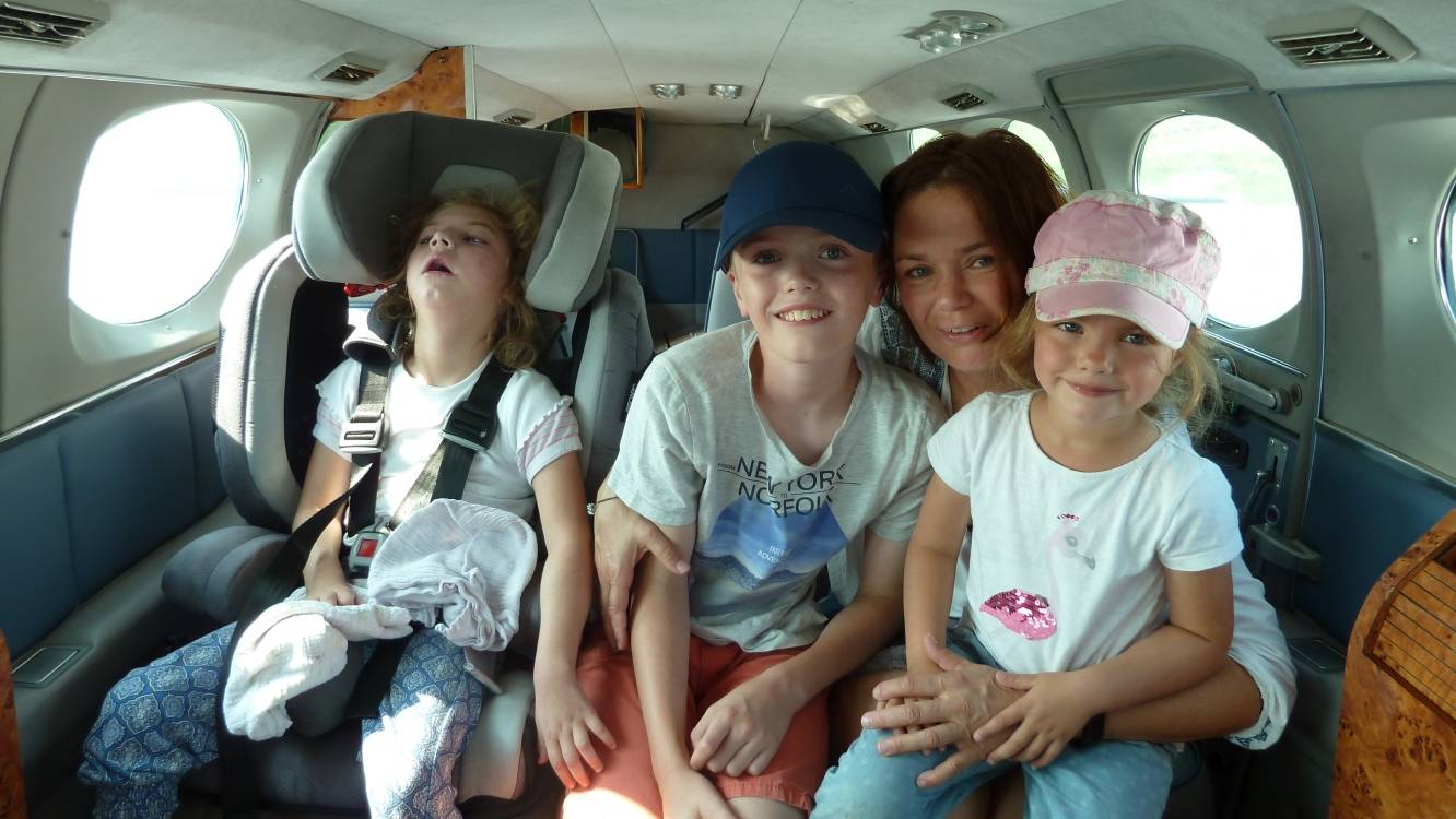 Glücksrad beim Luegalleefest ermöglicht Emma den Flug mit Flying Hope