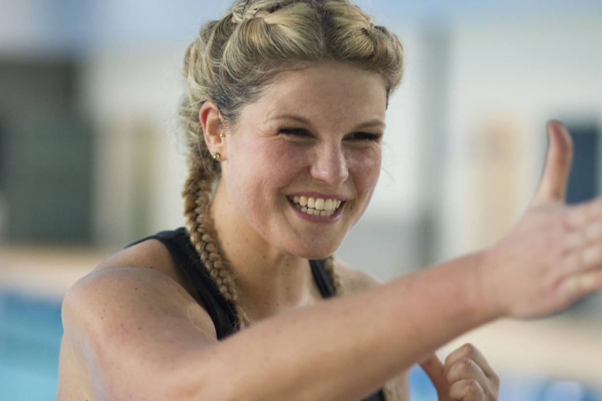  Powerfrau fürs Gute-Laune-Training: Juliane Schiel. 
