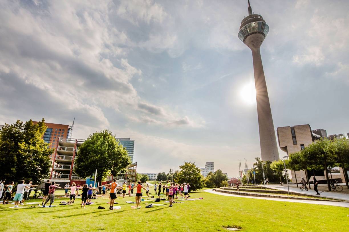 Sport im Park läuft