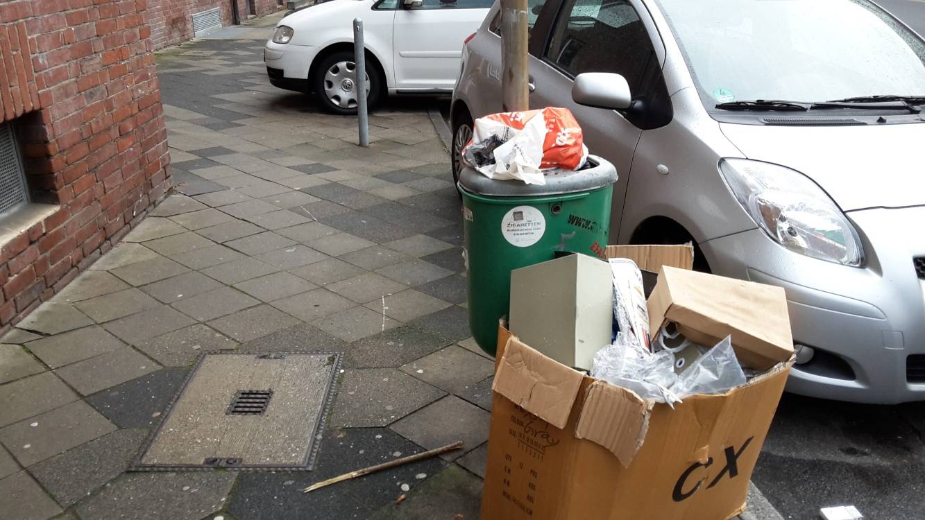  In Flingern-Süd könnte der Dreck-weg-Tag ruhig häufiger stattfinden... 