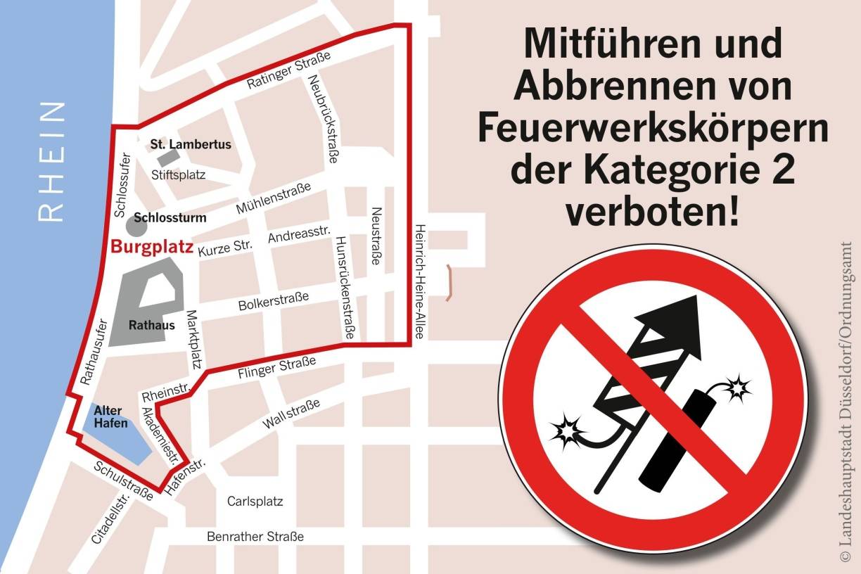 Böller-Verbot am Burgplatz
