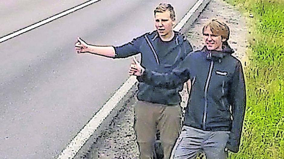  Jannis Riebschläger (r.) und Kumpel Joel trampten ans Nordkap und machten einen Film darüber. Zu sehen am 21. März im CineStar.  