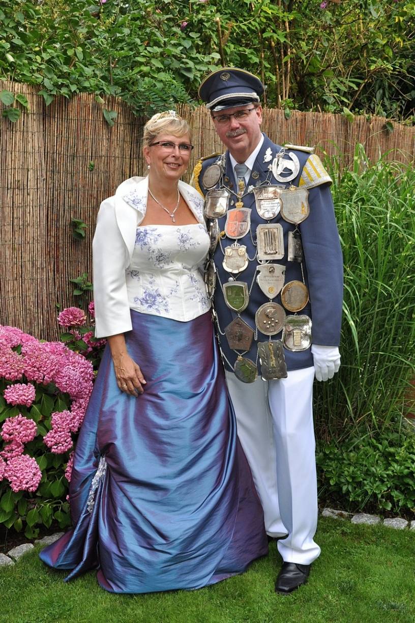  Das Regimentskönigspaar Klaus und Petra Fricke. 