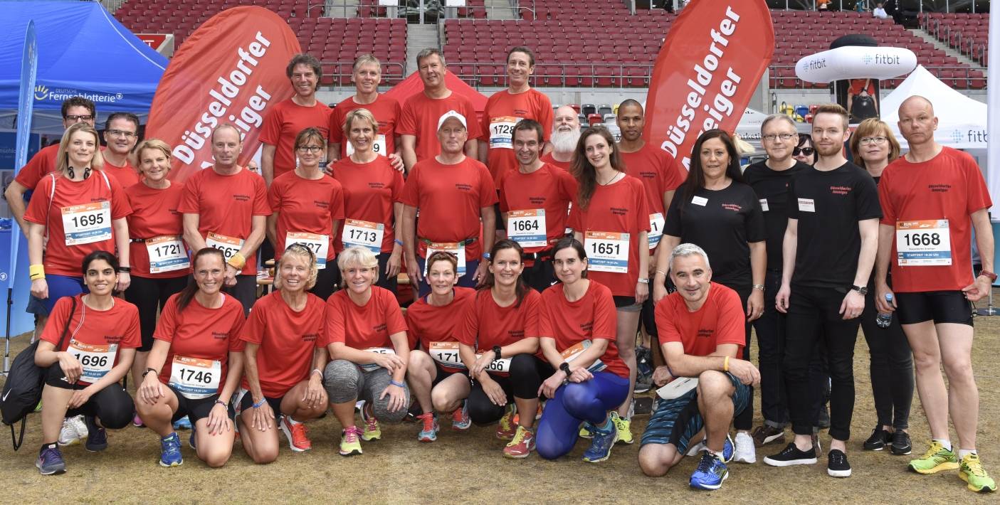 Das „Team Düsseldorfer Anzeiger“ ist gestartet...