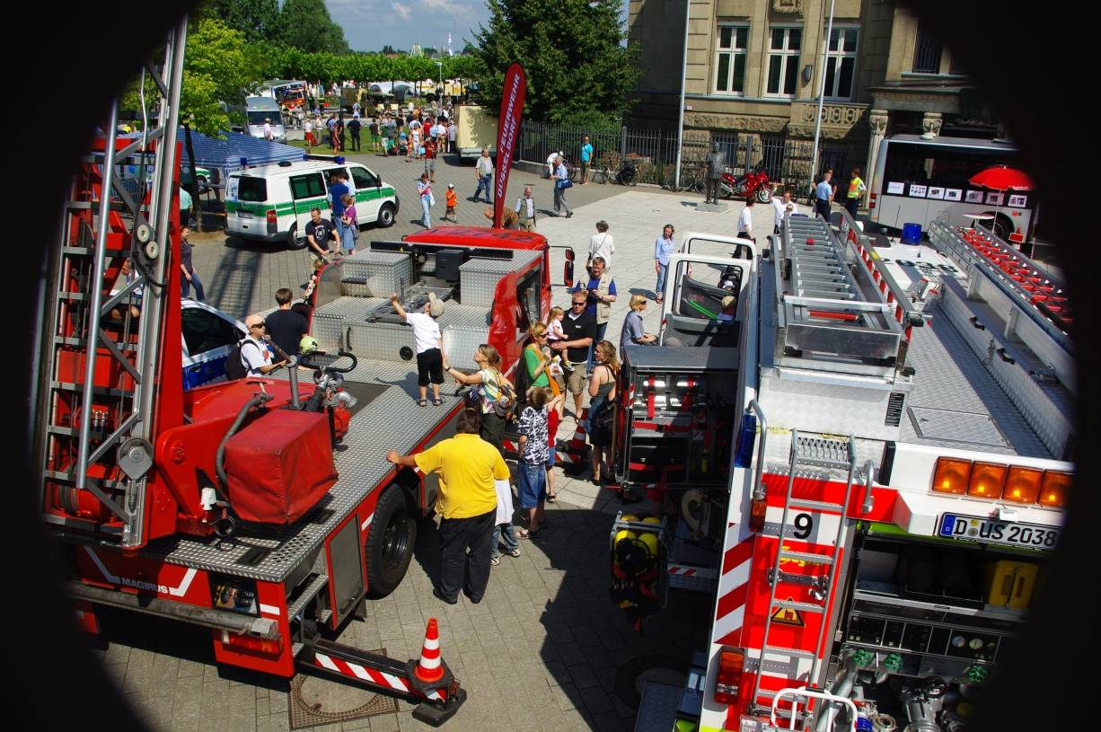 Oberkassel im Blaulicht