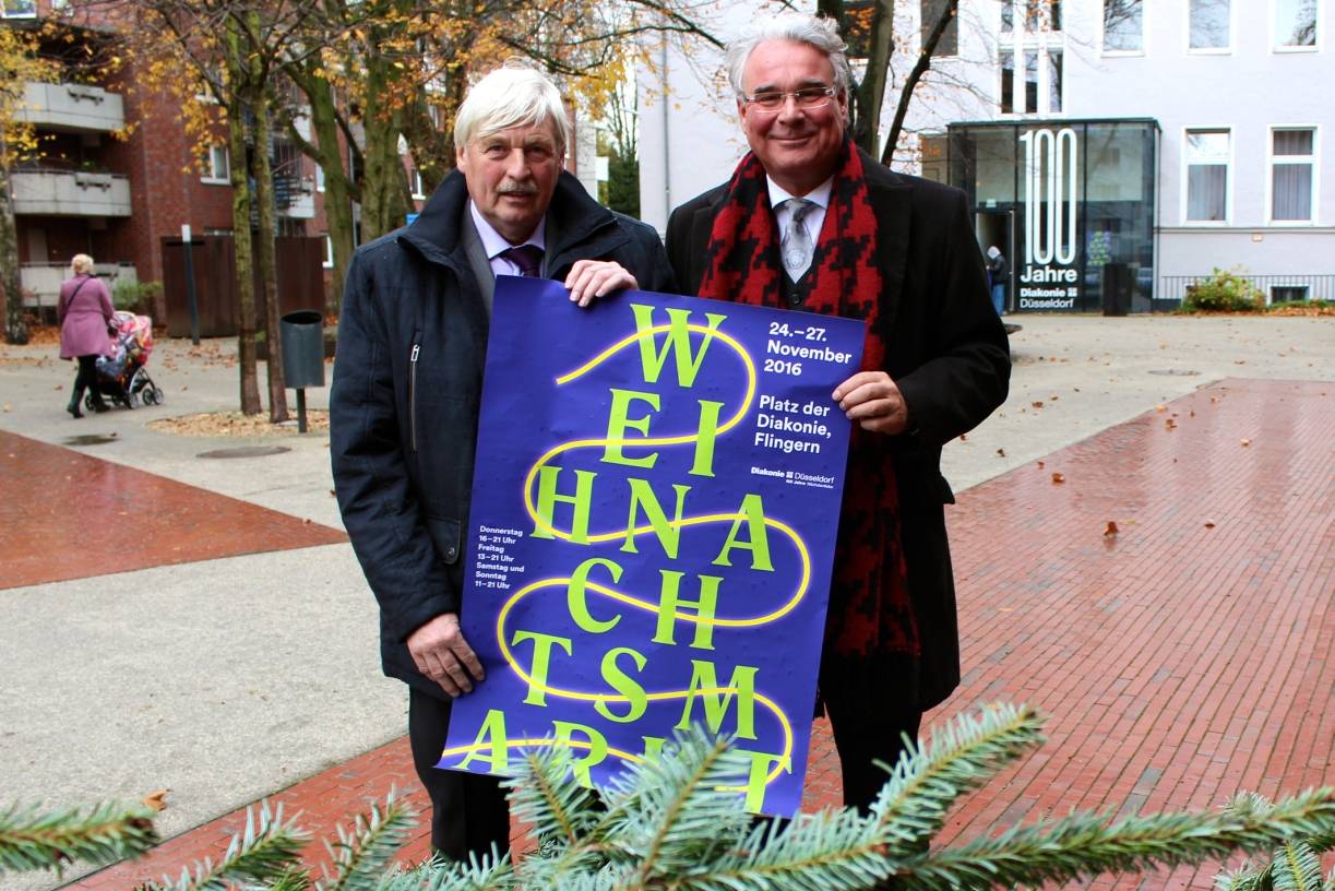 Premiere in Flingern: Weihnachtsmarkt auf dem Platz der Diakonie