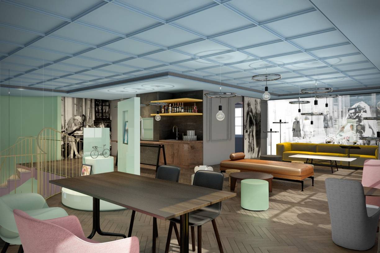  So soll die obere Etage des Café Vélo aussehen. 