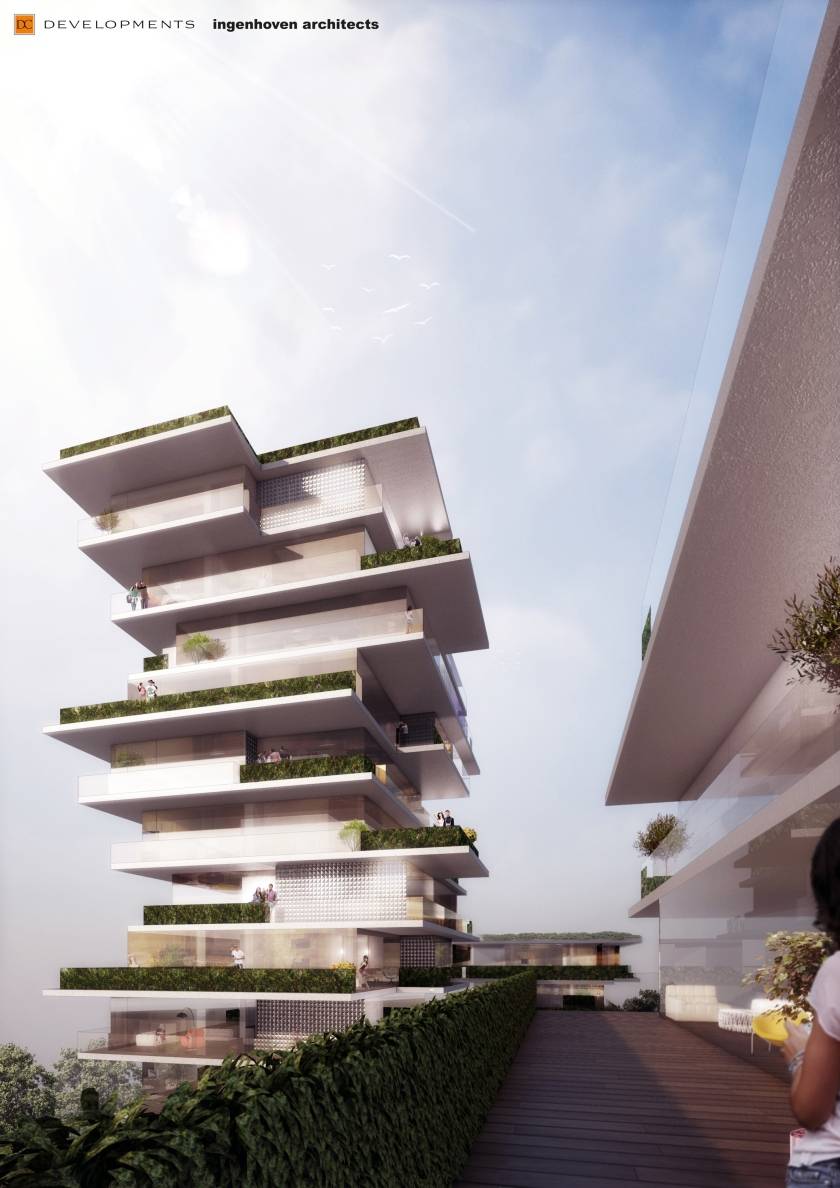  "Wohnen am Rheinturm" - Der Entwurf wurde auf der Immobilienmesse MIPIM in Cannes in diesem Jahr vorgestellt. 