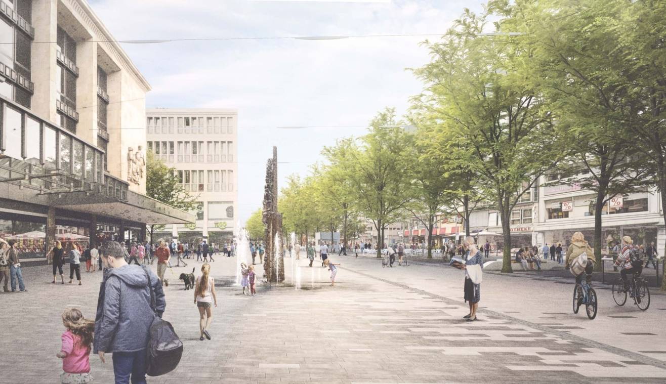 Entwürfe zur Neugestaltung der Schadowstraße