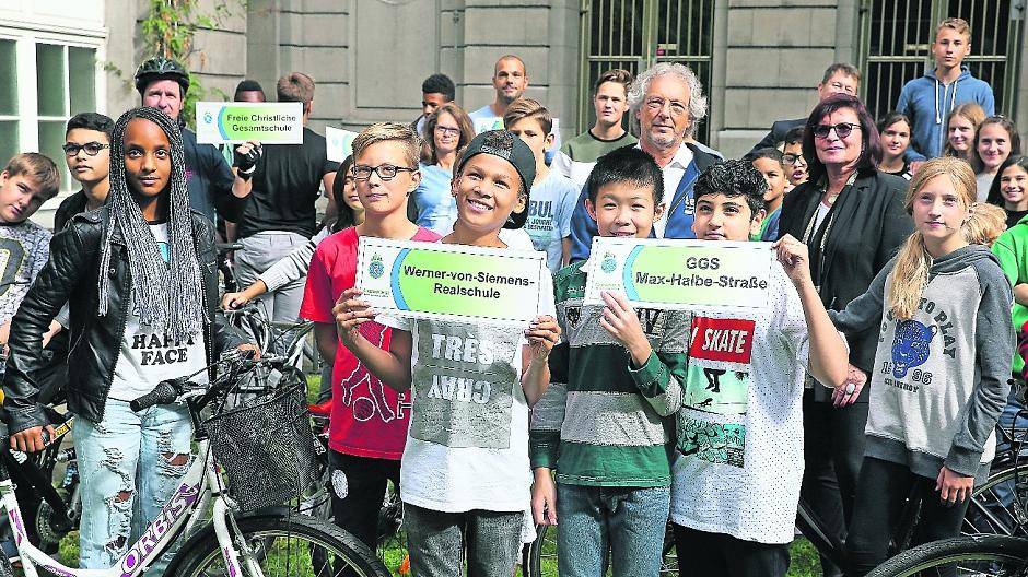 Schüler stimmen aufs Stadtradeln ein