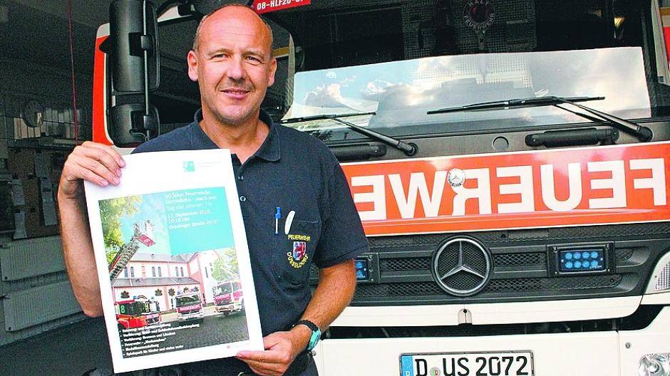  Ulrich Stog leitet als Brandamtmann die Gruppenwache an der Gräulinger Straße und freut sich aufs Jubiläum. 