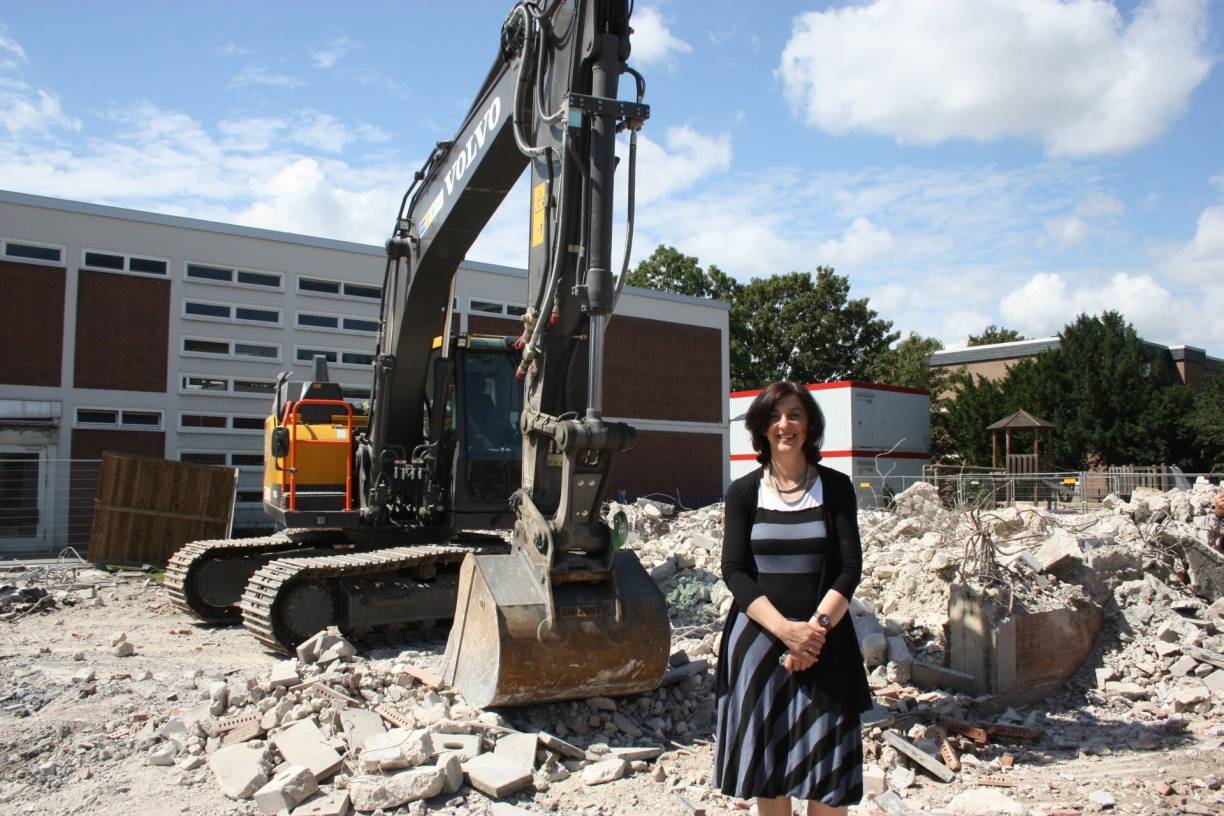 Schulleiterin Gabriele Cunrady geht davon aus, dass nach den Umbauarbeiten fast doppelt so viele Kinder die Löricker Grundschule besuchen können. 
