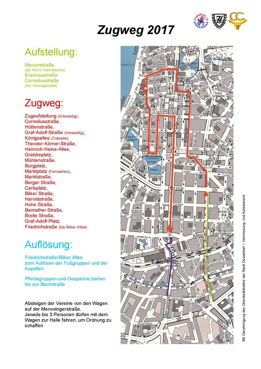 Rosenmontagszug 2017: Narren starten im nächsten Jahr in Bilk!