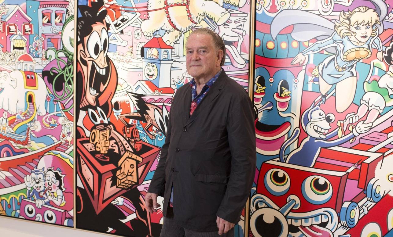  Der 84-jährigen internationalen Kunststar Erró. 