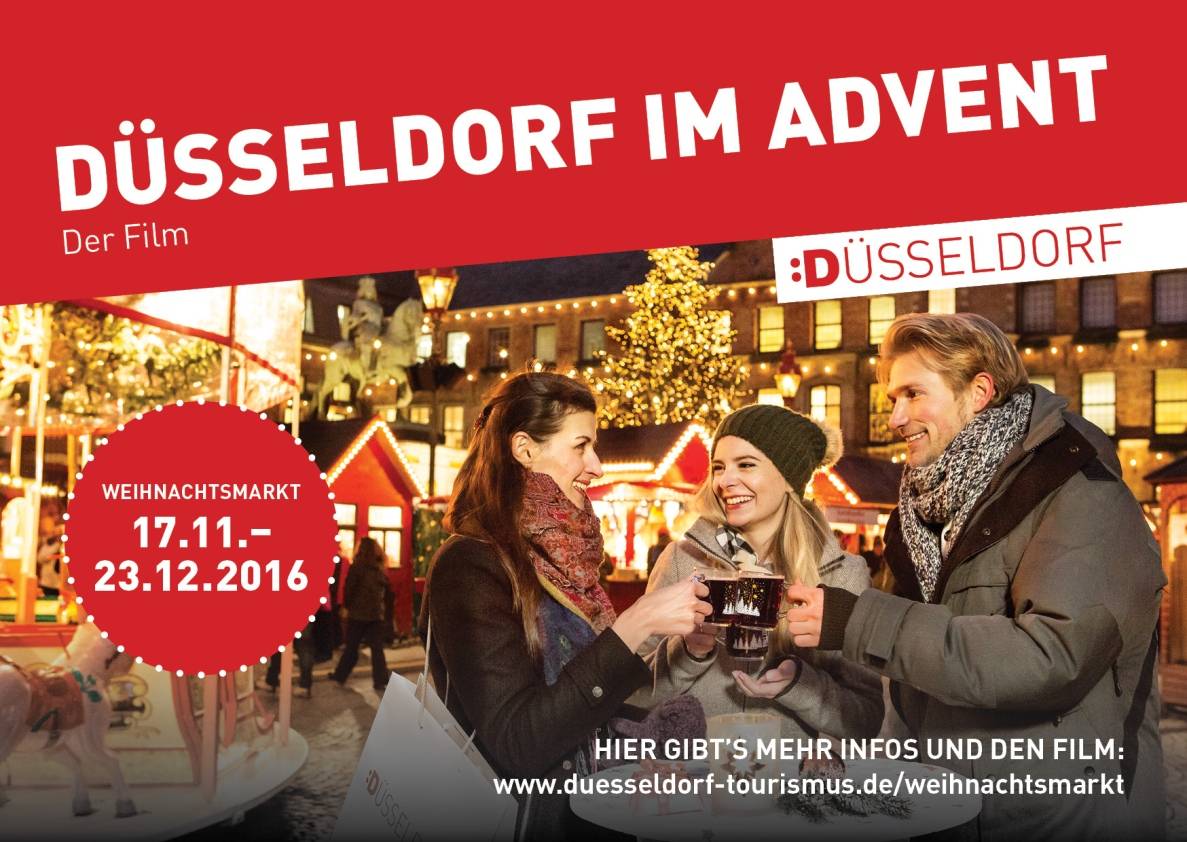 Düsseldorfer Weihnachtsmarkt wird youtube-Star