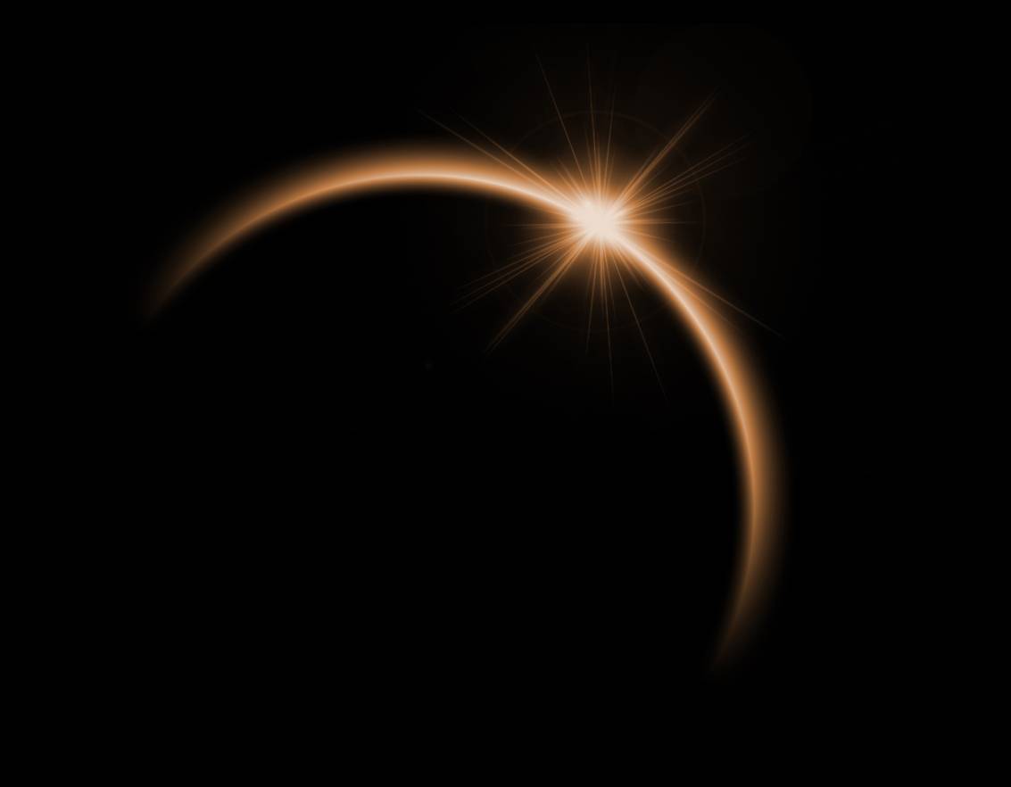  Ab 9.30 Uhr verdunkelt der Mond die Sonne. 