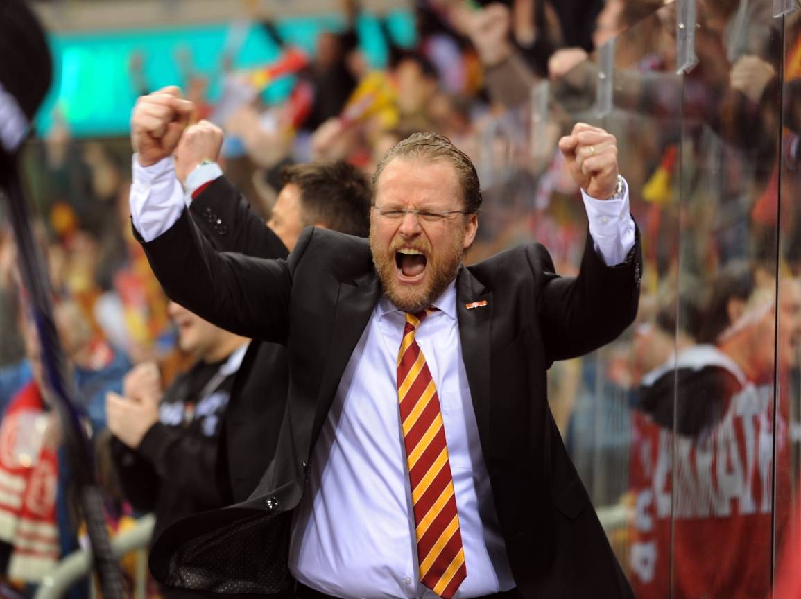  DEG-Trainer Christof Kreutzer freut sich auf die Teilnahme an der Champions Hockey League. 