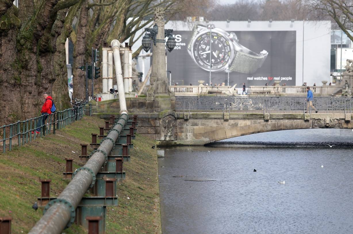 Wasserleitung an der Kö wird abgebaut