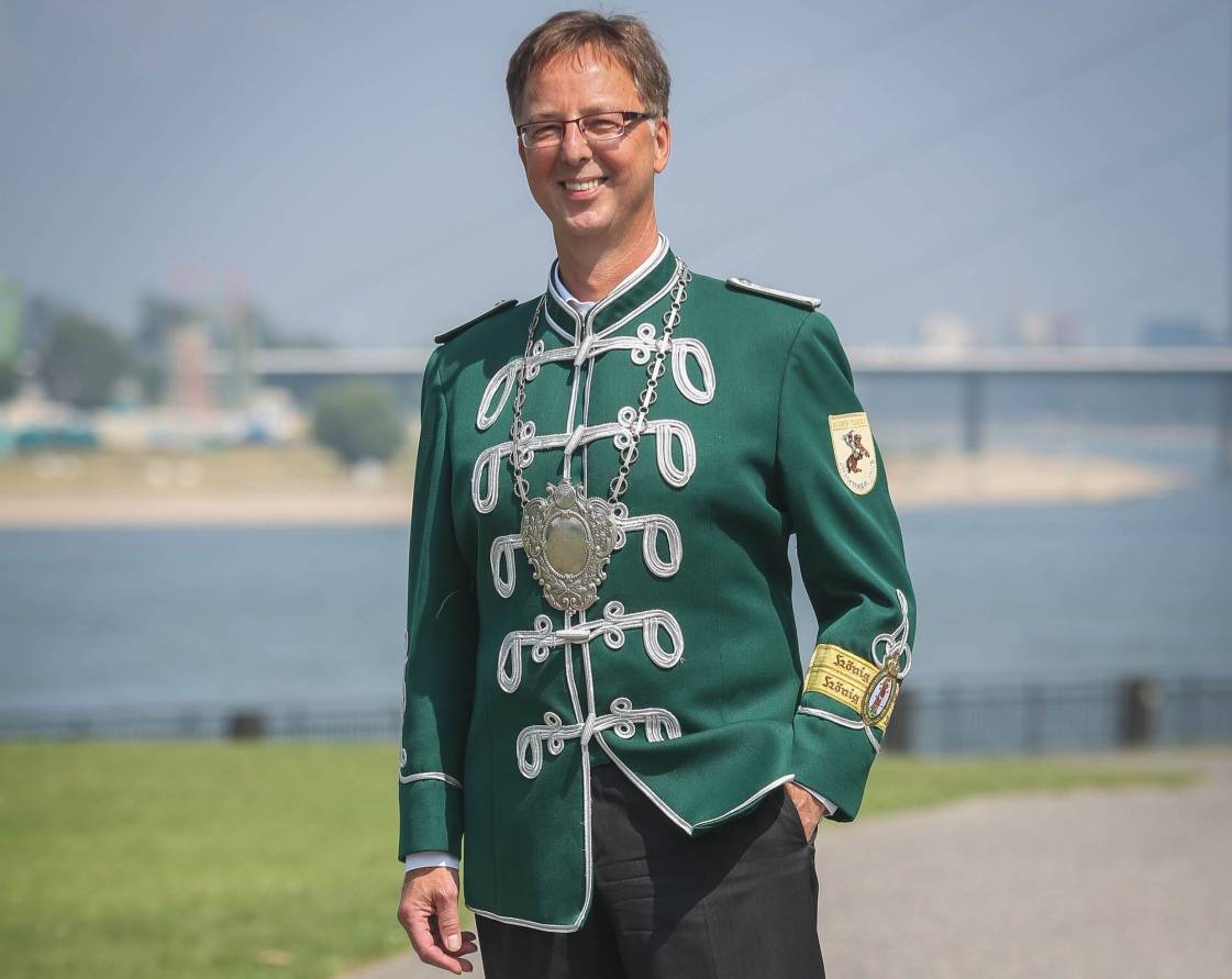  Thomas Hummelsbeck ist der 1. Chef der Löricker Schützen. In diesem Jahr ist er außerdem Regimentskönig. 